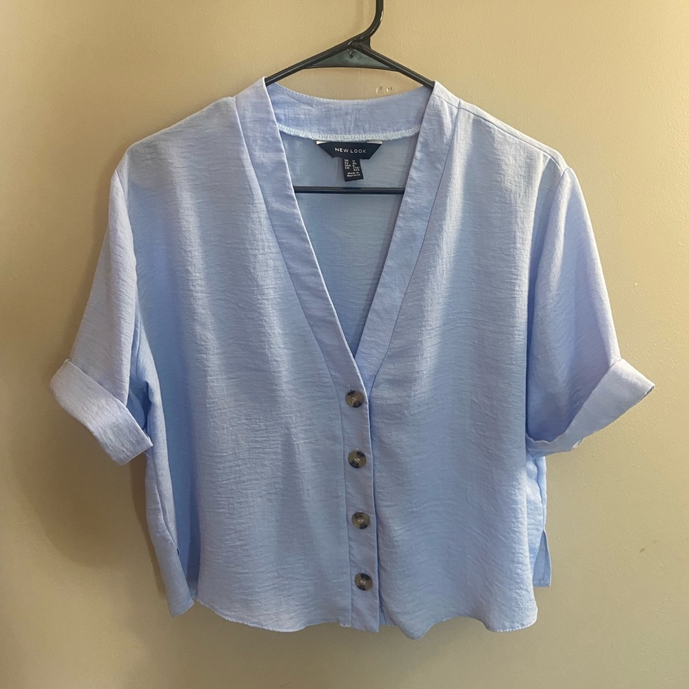 New Look cropped short sleeve button up from ASOS.